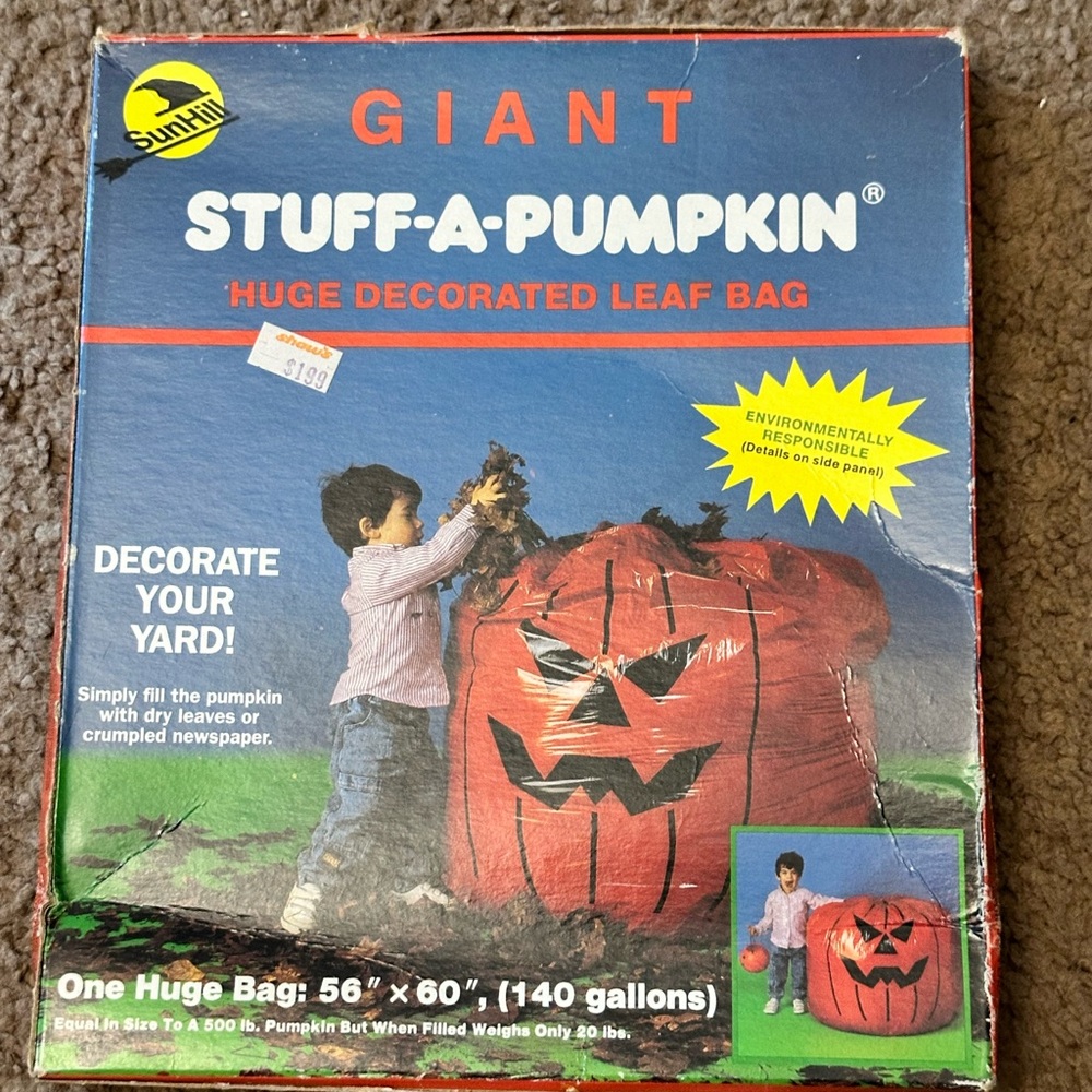 Giant Stuff-A-Pumpkin Leaf Bag